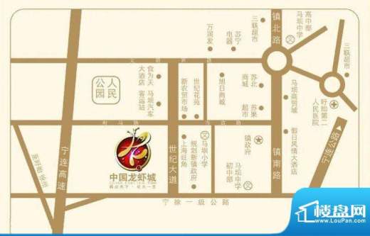 国际龙虾不夜城交通图