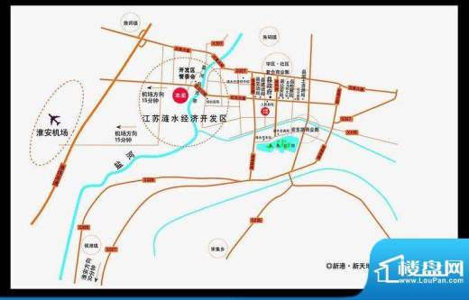 新港·新天地交通图